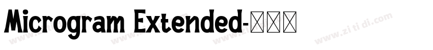 Microgram Extended字体转换